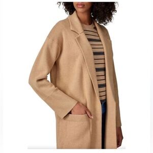 J CREW 365 XL Sophie open front cotton wool sweater blazer  classic scandi girl